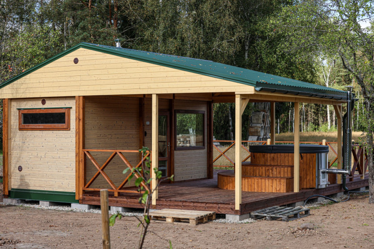 Bastu med terrass 6M